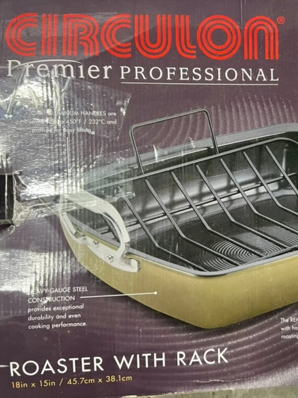 Circulon Premier Professional Roaster + Williams Sonoma Walnut Turkey Forks